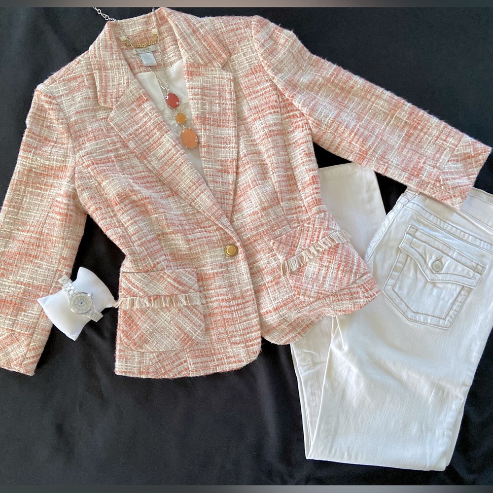 Cache Twill Blazer Size 4 - image 1